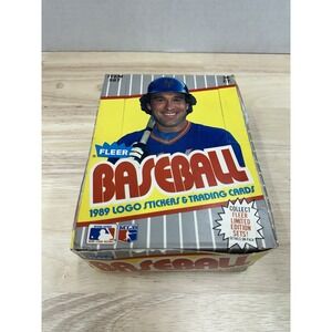 1989 Fleer MLB Baseball Box ~ 36 New/Sealed Packs ~ Possible Ripken Error